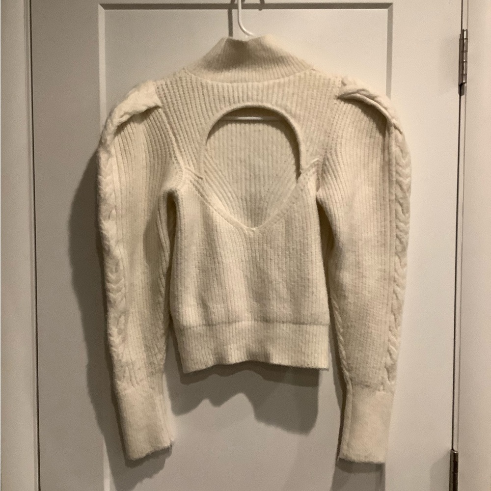 Express Cream TurtleNeck Sweater - Picture 2 of 6